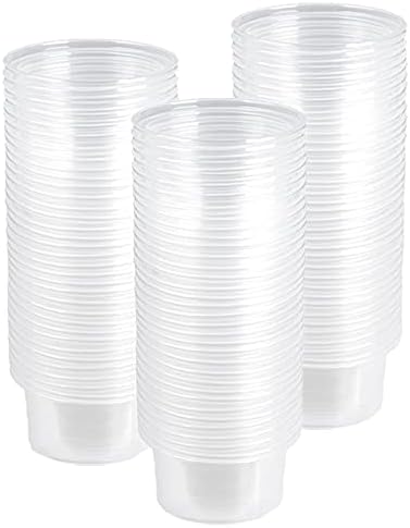 1oz Crested Gecko Food Cups, 100Pcs Reptile Plastic Feeding Dish