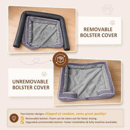 Comfort Expression Waterproof Orthopedic Dog Bed for Medium Size Dog