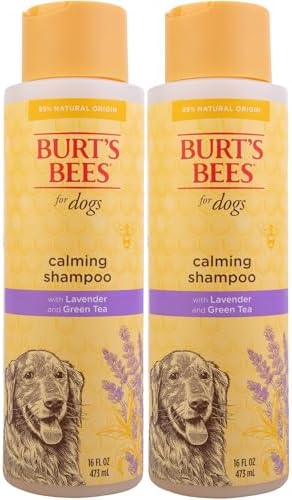 Burt's Bees for Pets Calming Dog Shampoo, Lavender & Green Tea, 16 Oz, 2-Pk