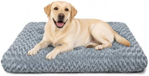 Extra Large Dog Bed, Plush Washable Pet Bed Mat, Dog Crate Bed 47"x31"