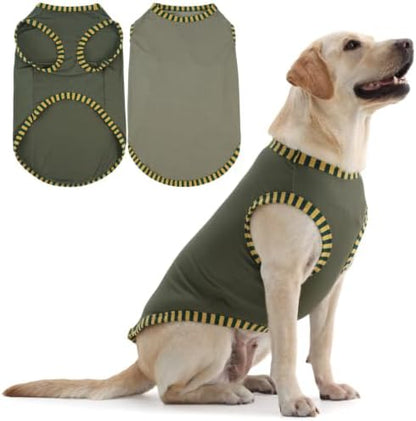 IECOii 2 Pack Dog Surgery Recovery Shirt Sleeveless Lightweight Dog Tshirt