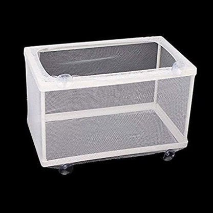 COMOK Fish Hatchery Breeder Box Aquarium Separation Net Nylon Incubator Mesh Fish Breeding Tanks Isolation Box White Rectangle