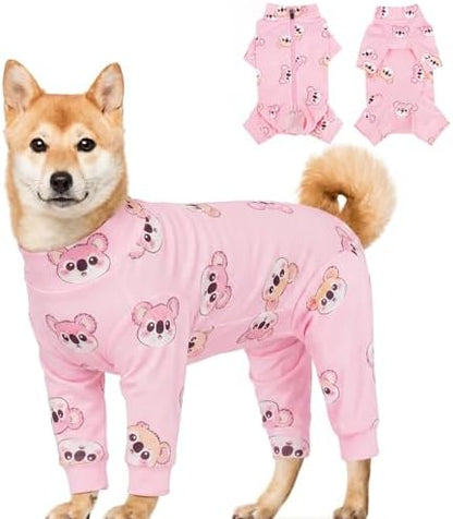 Kuoser Dog Recovery Suit, Anti-Licking Pajamas for Wounds