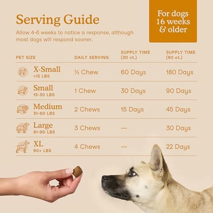 Fera Pets Dog Allergy & Immune Support with Turkey Tail Mushroom, 90 Chews