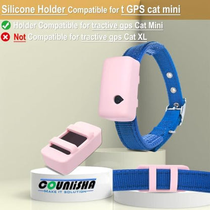 Silicone Holder Compatible for tractive cat mini Tracker for cat Collar