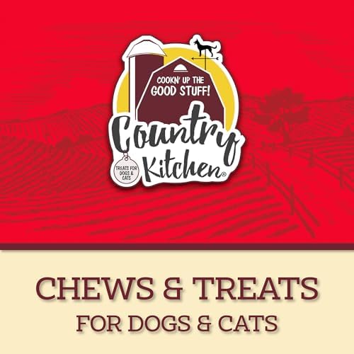 Country Kitchen Rawhide Free Puffed Tots, Made with Real Chicken, 7oz (Pack of 2)