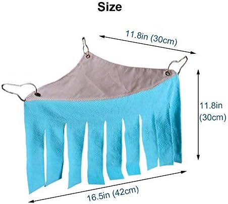 RIOUSSI Guinea Pig Hideout Hideaway Corner Fleece Toys Cage Accessories