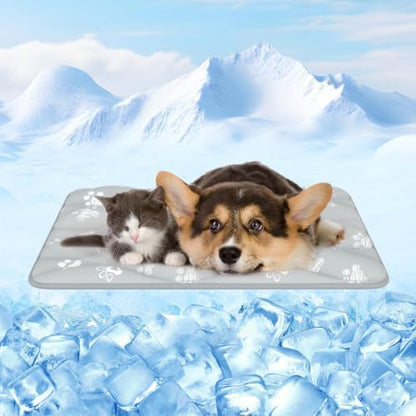 Rywell 24x18in Dog Cooling Mat with One-Way Moisture & Arc-Chill 3.0