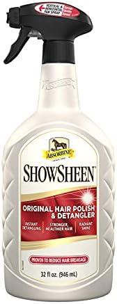 Absorbine ShowSheen Hair Polish & Detangler, 32 fl oz Quart Spray Bottle