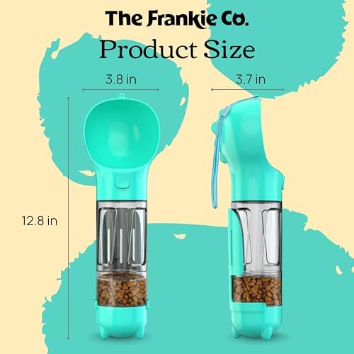 4 in 1 Dog Water Bottle Portable, Leakproof Travel Pet Water Bottle 10oz