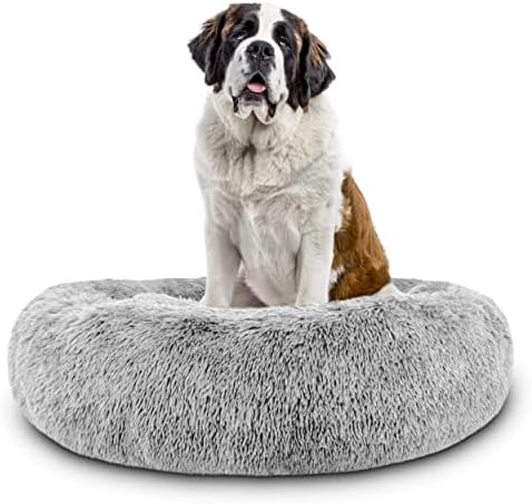 The Dog’s Bed Calming Donut Dog Bed, Machine Washable Removable Zip Cover