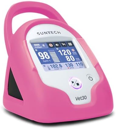 SunTech Vet30 Veterinary Continuous Vital Signs Monitor (Flamingo Pink)