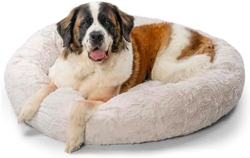 Best Friends by Sheri Original Calming Donut Dog Bed, Oyster, XL, 45"