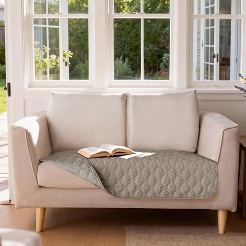 gogobunny Waterproof Loveseat Cover, Reversible Dog Cat Blanket for Couch