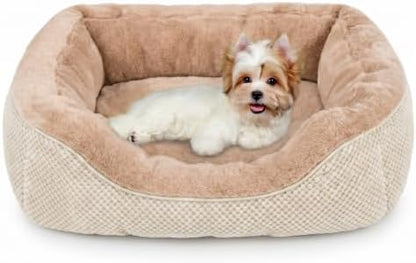 INVENHO Small Dog Bed for Small Dogs, Orthopedic Warming Soft Calming Sleeping Durable with Anti-Slip Bottom