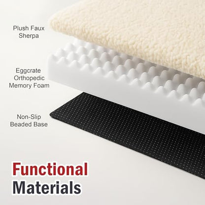 34x48 Burgundy Orthopedic Double Pet Bed By Majestic Pet Products-Large/Extra Large