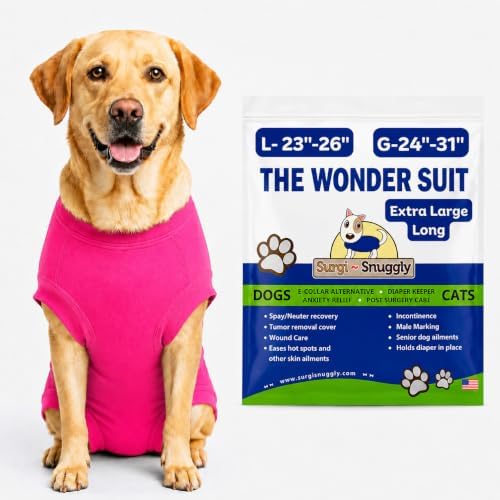 Surgi Snuggly Dog Surgery Recovery Suit, Cone Alternative, Spay/Neuter XLL