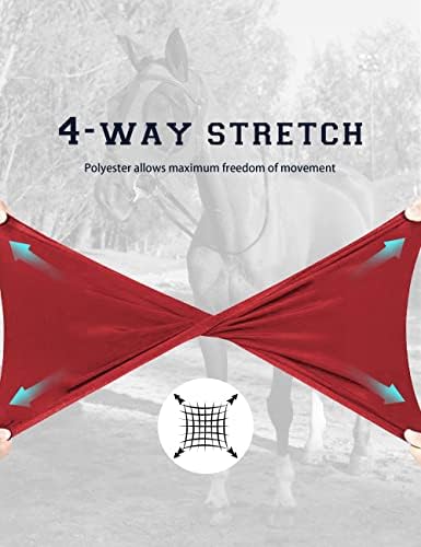 Horse Fly Mask with Ears, Fly Mask for Horses, Breathable Mesh