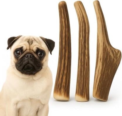 Whitetail Naturals 3 Pack Whole Deer Antler Chews for Small Dogs - 4-6"