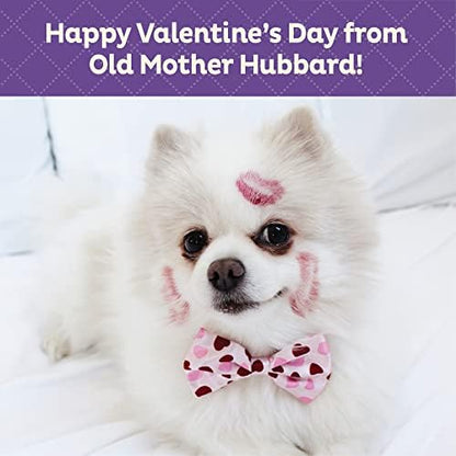 Old Mother Hubbard Wellness Bits of Love P-Nuttier Dog Biscuits, Natural Treats, Valentine's Day, Seasonal, Peanut Butter Flavor, 6 oz Bag (Pack of 2)