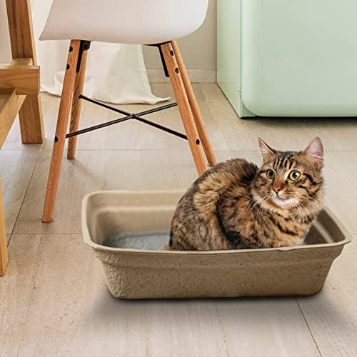 Disposable Litter Boxes (Brown, Large 6-Pack)