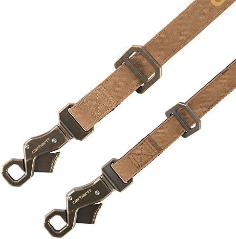 Carhartt Pet Durable Nylon Duck Leashes for Dogs, Reflective Stitching for Visibility, Carhartt Brown, Small