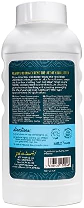 ALZOO Cat Litter Deodorizer, Concentrated Granules Help Neutralize Litter Box Odors & Extend Litter Freshness, Mineral-Based Formula, Up to 30 Uses, Ocean Breeze, Pack of 2