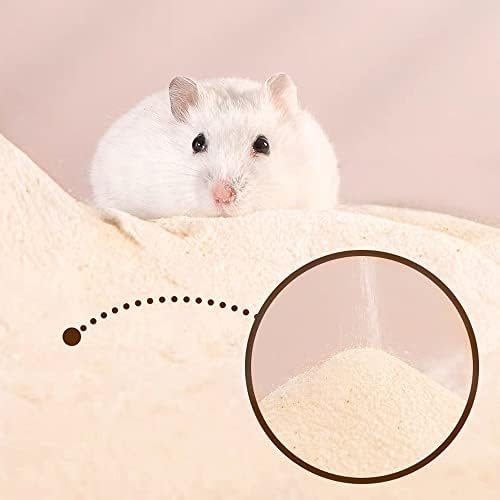 DR.DUDU 6.6lb Hamster Sand for Sand Bath, Hamster Cage Accessories(Beige)