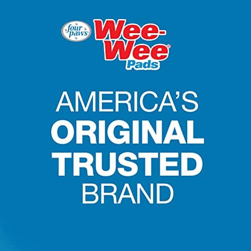 Four Paws Wee-Wee Odor Control with Febreze Freshness Pee Pads for Dogs & Puppies, Leak-Proof Dog Housebreaking Potty Training Floor Protection, Spring Fresh Scent, 28" x 30", 75 Count