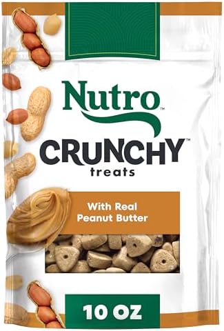 Nutro Crunchy Dog Treats with Real Peanut Butter, 10 oz