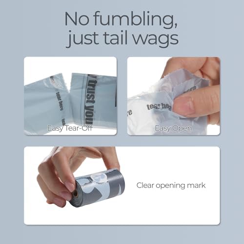 Poop Bags for Dogs, Leak Proof and Mess-free Waste Bags, 128 Bags