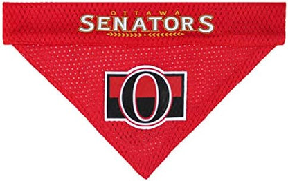 NHL Ottowa Senators Bandana for Dogs & Cats, Small/Medium. - Cute & Stylish Bandana! The Perfect Hockey Fan Scarf Bandana, Great for Birthdays or Any Party!
