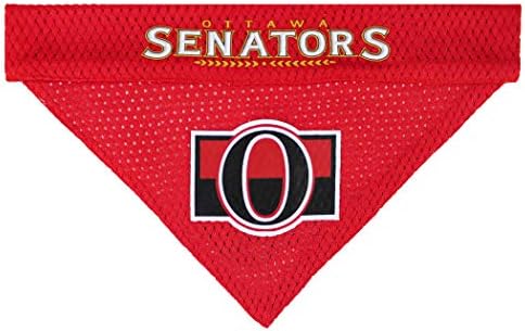 NHL Ottowa Senators Bandana for Dogs & Cats, Small/Medium. - Cute & Stylish Bandana! The Perfect Hockey Fan Scarf Bandana, Great for Birthdays or Any Party!