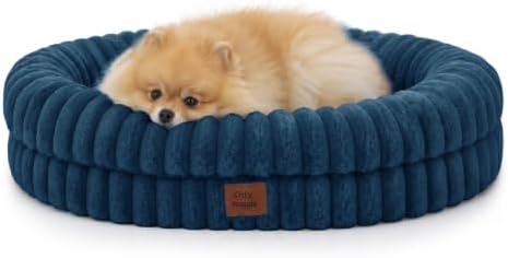 ChiXnuggle Orthopedic Dog Bed, Washable Cover, Faux Fur Bolster Pet Couch
