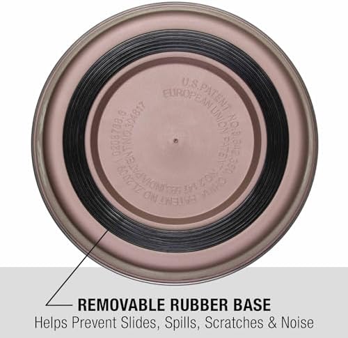 Loving Pets Bella Dog Bowls- Stainless Steel Dog & Cat Bowls - Spill Proof Dog Food Bowl, Cat Bowl, Puppy Essentials & Pet Supplies Great for Home & Travel (Small 10-20 lbs, Grape)