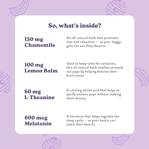 Bocce's Bakery Calming Supplement Chews, Banana & Honey Flavor (60 ct)