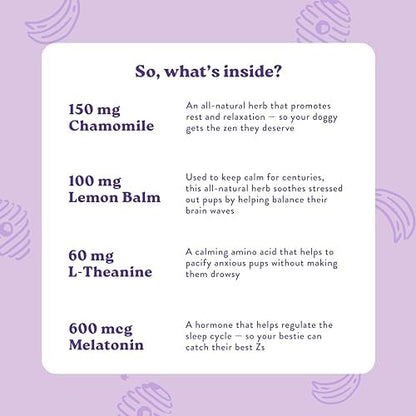 Bocce's Bakery Calming Supplement Chews, Banana & Honey Flavor (60 ct)