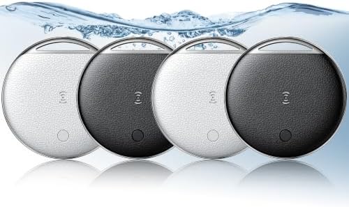 Air Tags for Android, Air Tags-4 Pack Work Compatible with Apple Find My & Google's Find Hub, Smart Tag Item Finders IP68 Waterproof Replaceable Battery for Wallet, Luggage, Backpack, Keys (2026 New)