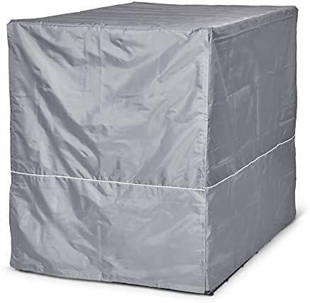 New World Midwest Homes for Pets XXL Dog Crate Cover, Polyester Privacy Kennel Cover Fits Most Giant 54-Inch Crates, Light Gray, Machine Washable, Reduces Barking & Chewing