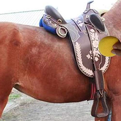 20 PCS Tack Sponges, High Elasticity Saddle soap for Leather, Medium Hole high Water Absorption Saddle soap Diameter 2.83, Height 1.18IN, Suitable for Crafts, Ceramics, Household Use & More