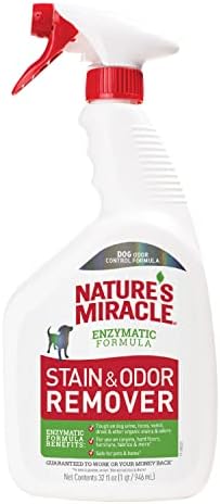Nature’s Miracle Dog Stain & Odor Remover, Enzymatic Cleaner, 32 oz