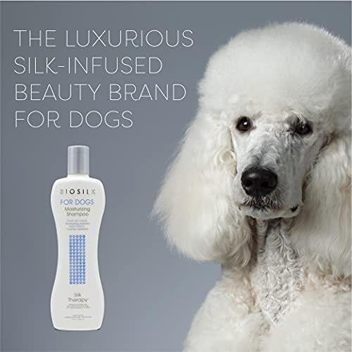 BioSilk for Dogs Silk Therapy Moisture Dog Shampoo, 12 Fl Oz, 2-Pack