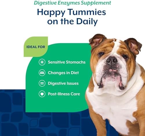 NaturVet Digestive Enzymes with Pre & Probiotic Dog Supplement - 70 Count