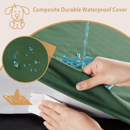 BFPETHOME Outdoor Waterproof Dog Bed for Large Dogs, Washable Cover, 54"