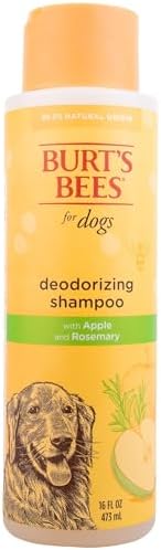 Burt's Bees for Pets Deodorizing Dog Shampoo, Apple & Rosemary, 16 Fl Oz