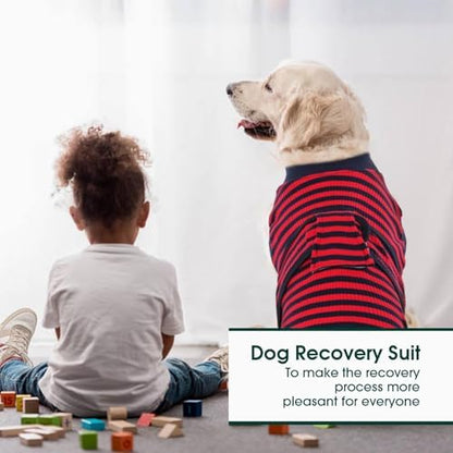 Kuoser Recovery Suit for Dogs Cats, Soft Dog Surgery Suit Female Male Spay