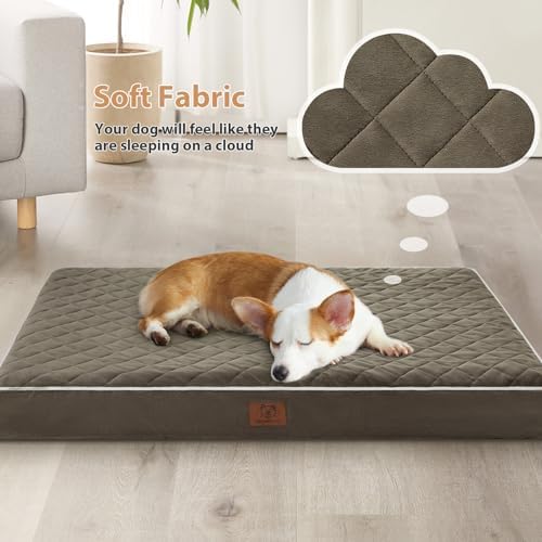 WNPETHOME Orthopedic Waterproof Large Sized Senior Dogs Bed for Comfy Sleep