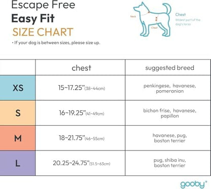 Gooby Escape Free Easy Fit Dog Harness, Step-in, Purple, Small