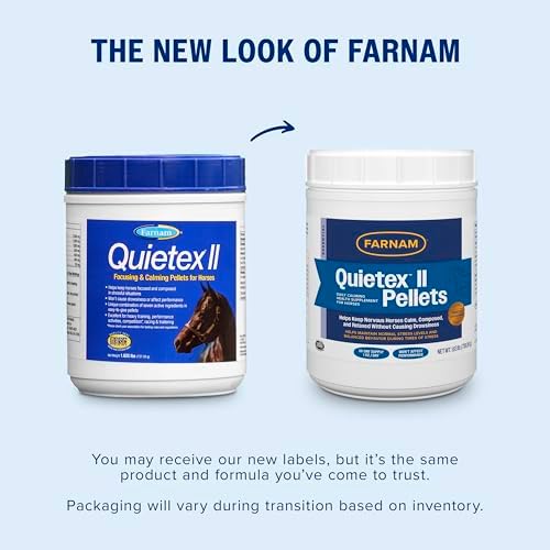 Farnam Quietex II Pellets Daily Horse Calming Supplement, 26 Day Supply