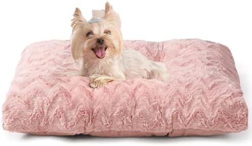 EHEYCIGA Washable Dog Beds for Small Dogs, 23x18 Inch Pet Bed, Pink